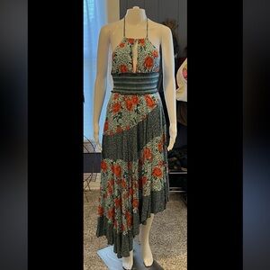 Free People Floral Halter Dress